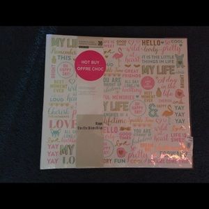 Girls scrap book with pages